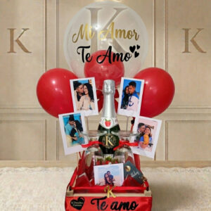 Caja decoarativa con globos