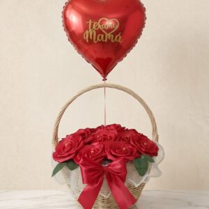 Cesta con rosas