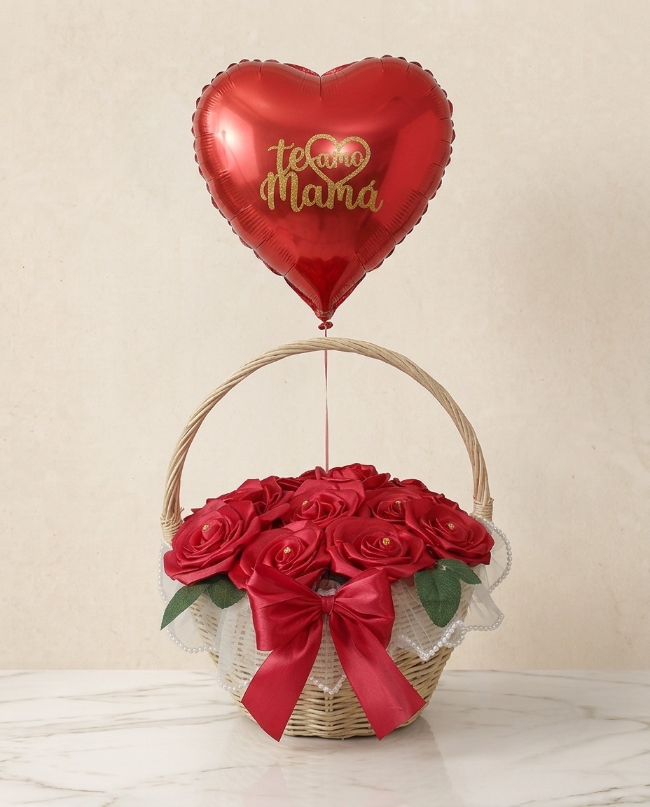 Cesta con rosas